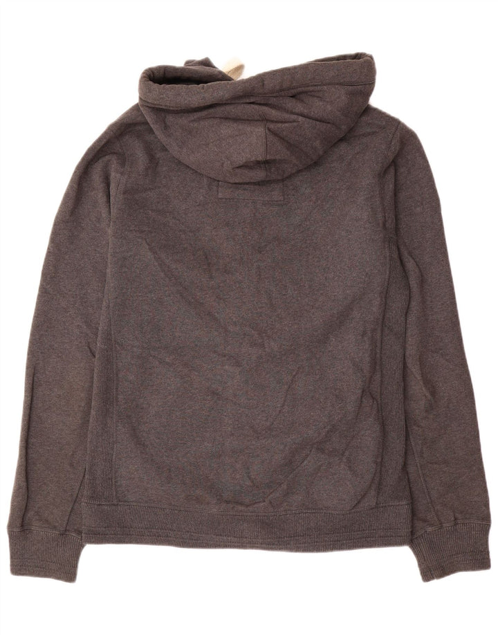 Fat Face Pull à capuche zippé pour homme Petit coton gris