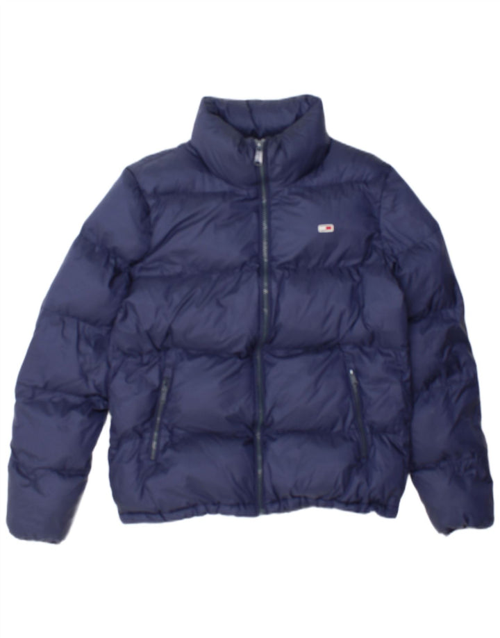 Tommy Hilfiger Veste matelassée pour homme UK 38 Bleu marine moyen Polyamide