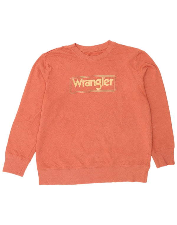 Wrangler Sweat-shirt graphique pour homme, grand, orange