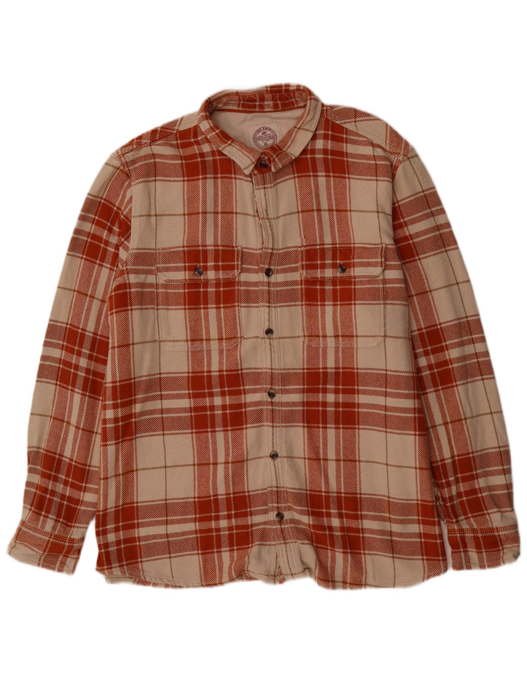 Chemise en flanelle pour hommes Fat Face 2XL coton à carreaux beige