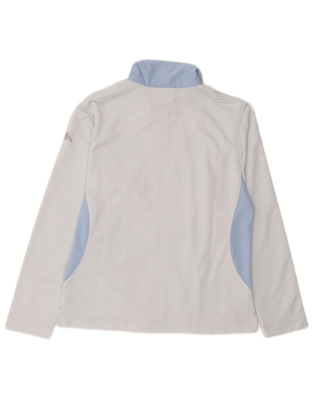 KAPPA Veste de survêtement pour femme UK 16 Large Bleu Colorblock Polyester
