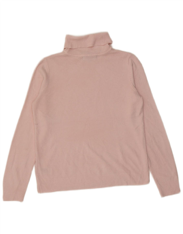 Marks & Spencer Pull col roulé pour femme UK 12 Acrylique rose moyen