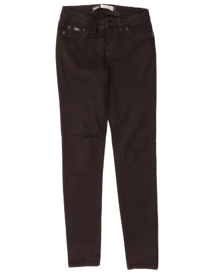 SUPERDRY Womens Jegging Jeans W26 L30 Black Cotton