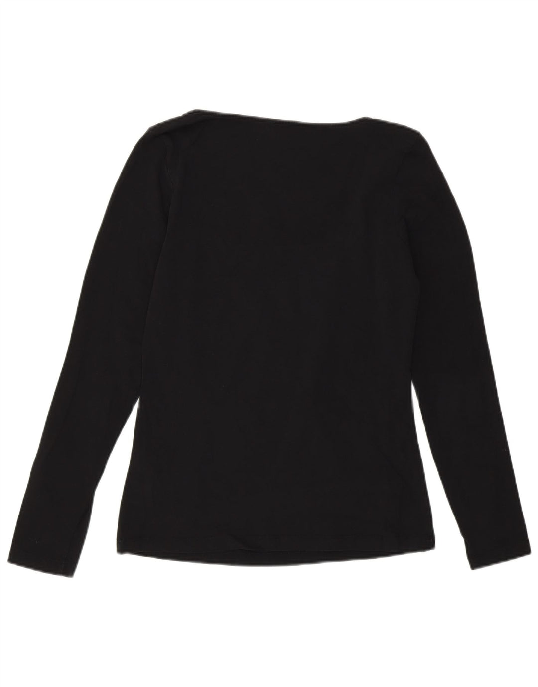 Calvin Klein Haut graphique à manches longues pour femme UK 14 Coton noir moyen