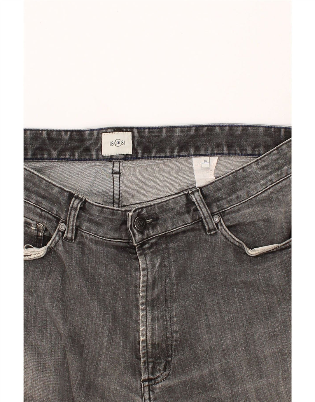 CERRUTI 1881 Mens Distressed Straight Jeans W38 L31 Grey Vintage Cerruti 1881 and Second-Hand Cerruti 1881 from Messina Hembry 