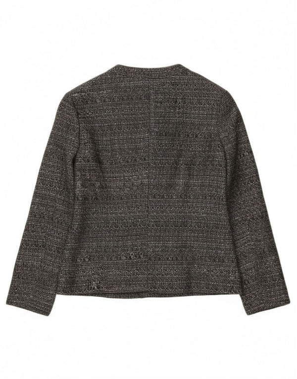 Eastex Veste Blazer 1 Bouton pour Femme UK 12 Polyester Moucheté Gris Moyen