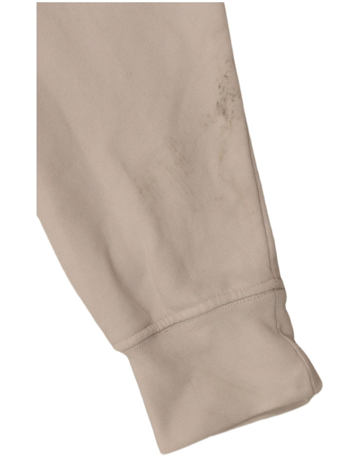 FILA Pull à Capuche Graphique Homme Blanc Moyen Coton