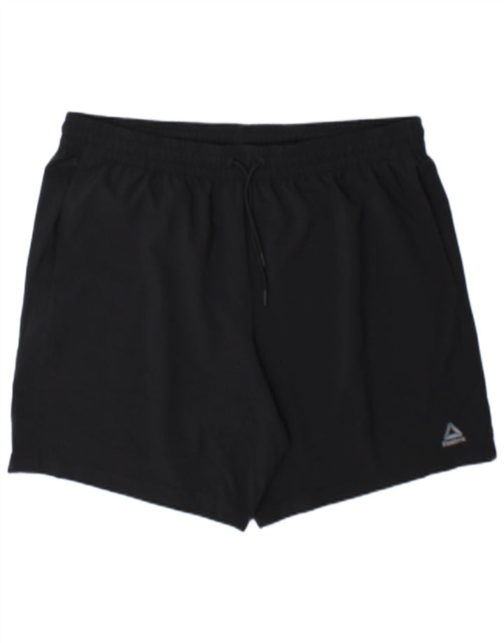 Reebok Short de Sport Homme XL Noir Polyester