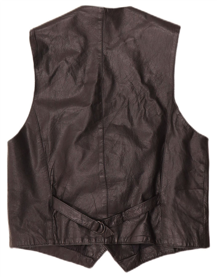 Conbipel Gilet en Cuir Homme IT 52 Large Noir