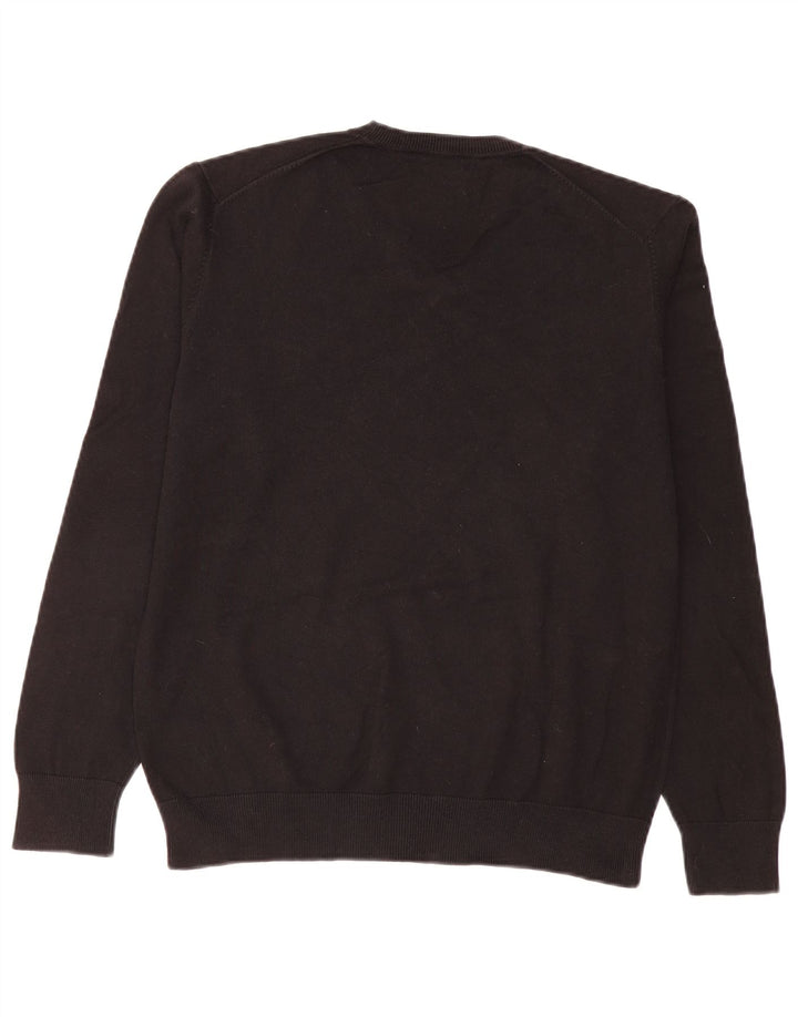 Zara Pull col V pour hommes, grand, noir, Argyle/diamant