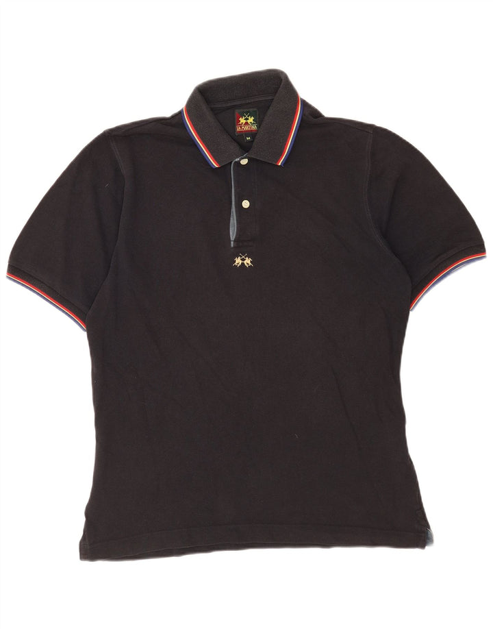 La Martina Polo Homme Coton Noir Moyen