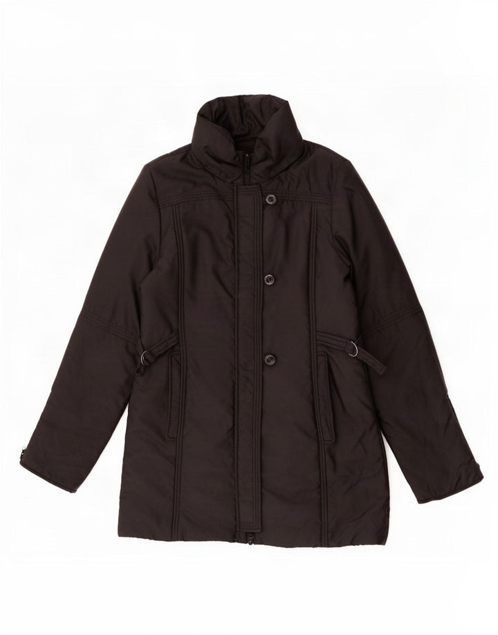 Max & Co. Pardessus matelassé pour femme UK 14 Polyester noir moyen