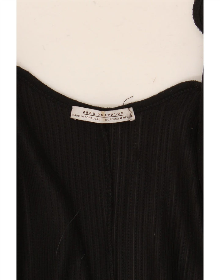 Zara Womens Poncho Oversize Cardigan Top UK 14 Moyen Noir