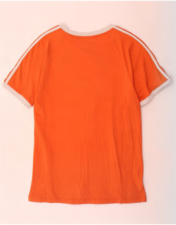 Adidas T-shirt pour homme en coton color block orange moyen