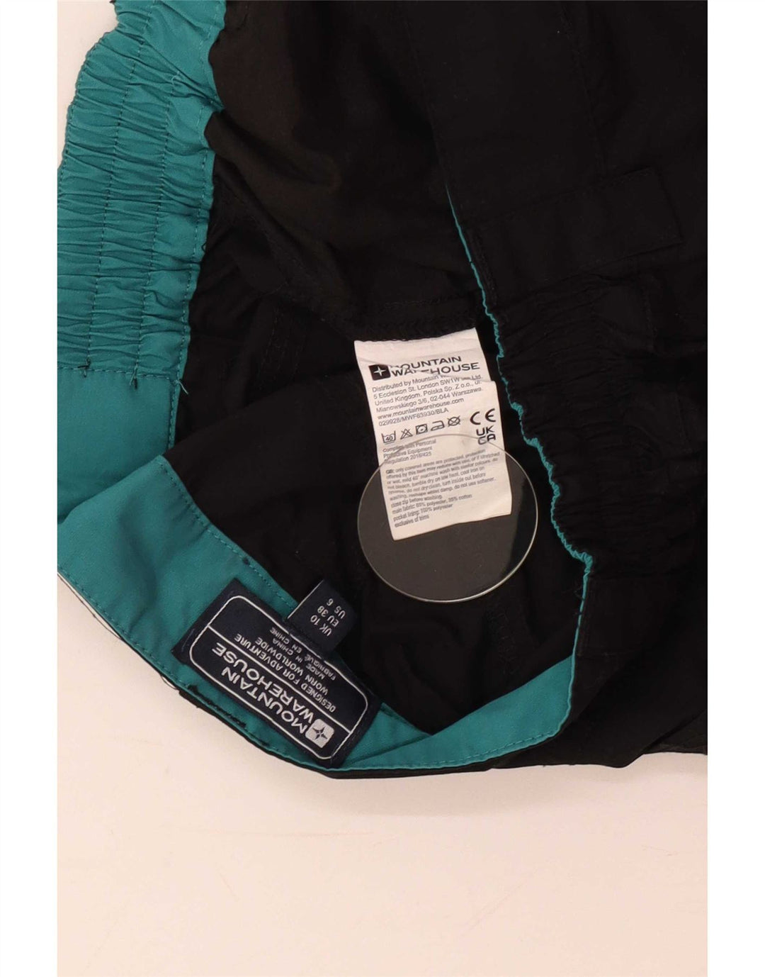 Mountain Warehouse Short chino pour femme UK 10 Small W26 Noir Polyester