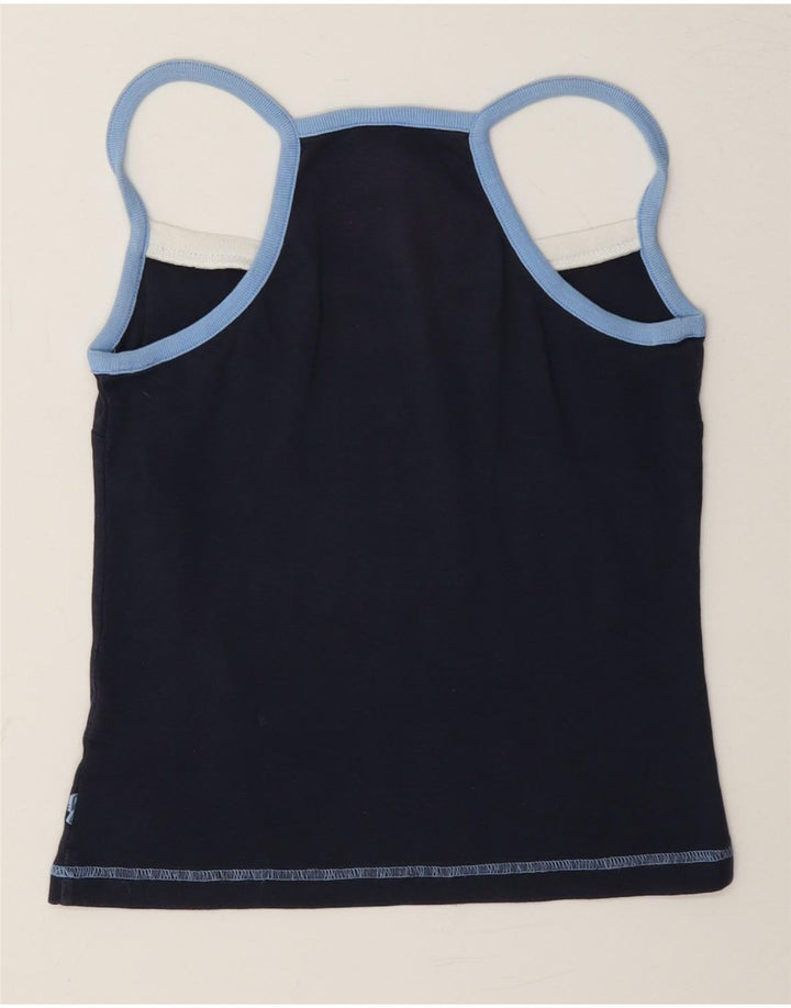 Fila Femme Cami Top UK 12 Moyen Bleu Marine Coton