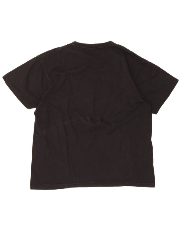 Hard Rock Cafe T-shirt graphique Athens pour femme UK 14 en coton noir moyen