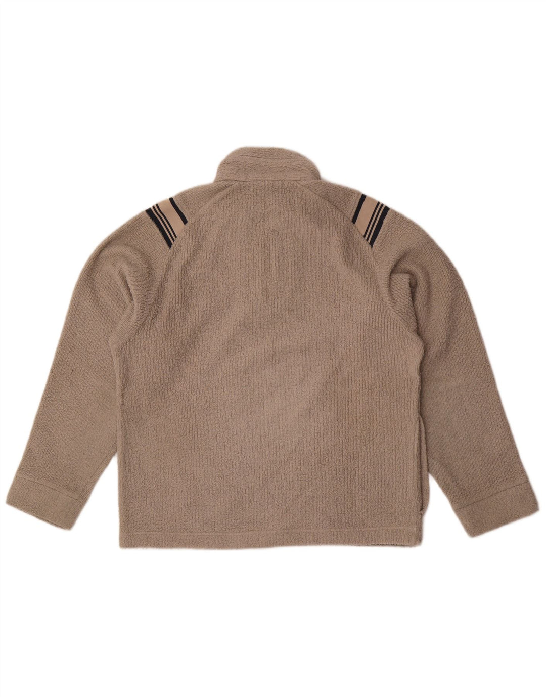 Sergio Tacchini Pull Polaire Col Zippé Homme Rayé Gris Moyen