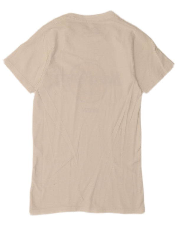 Hard Rock Cafe Mens Wien Graphic T-Shirt Top XS White Cotton