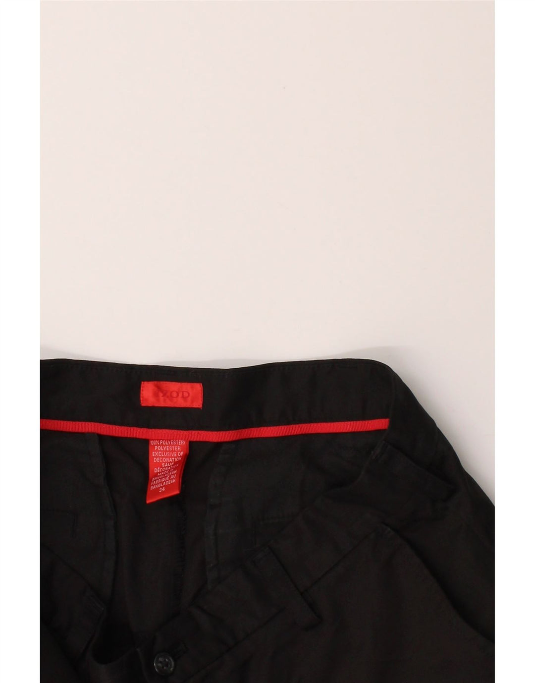 IZOD Mens Chino Shorts W34 Large Black Polyester Vintage Izod and Second-Hand Izod from Messina Hembry 