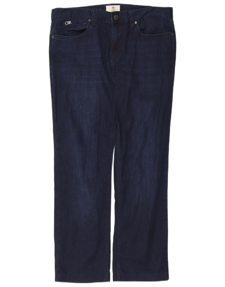CERRUTI 1881 Jean droit homme W32 L27 bleu marine coton