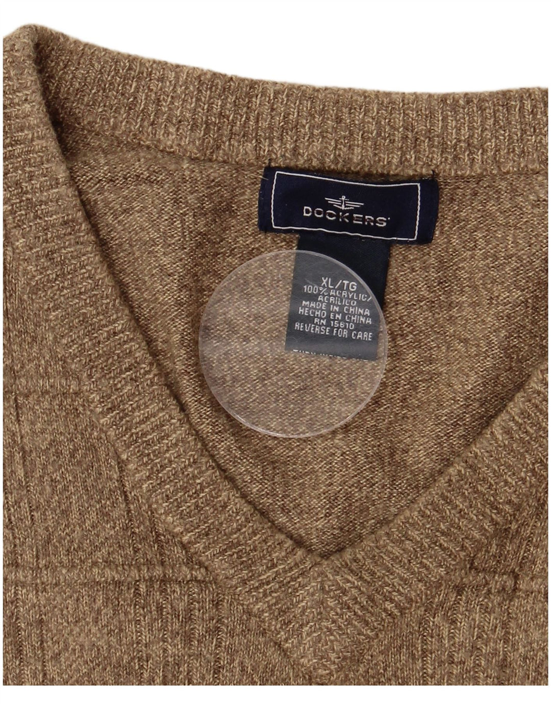 Dockers Débardeur Homme XL Marron Acrylique