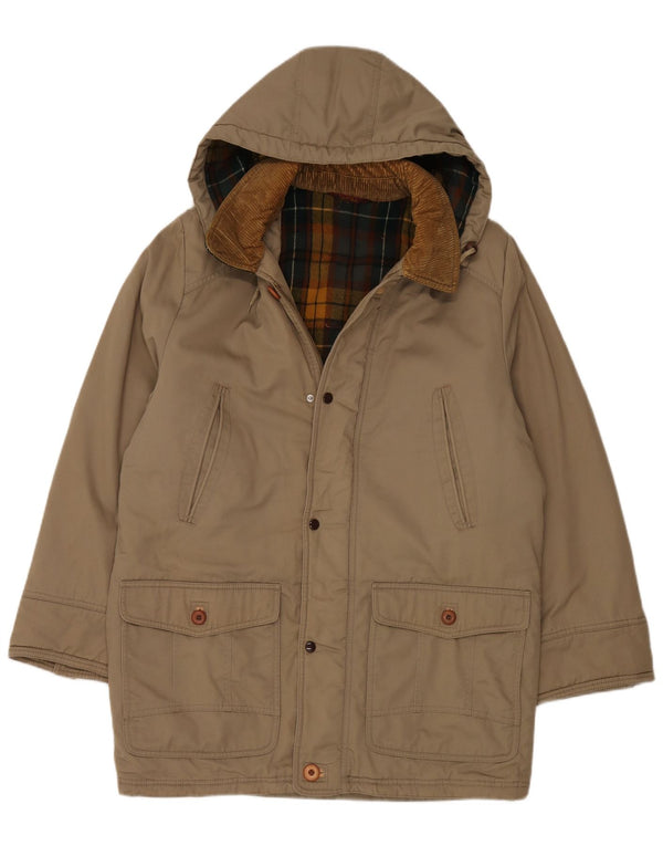 Faciba Manteau à capuche pour homme IT 54 2XL Kaki Polyester