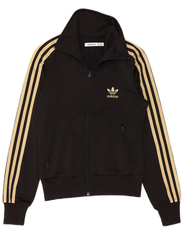 Adidas Veste de survêtement pour femme IT 36 XS Noir Polyester