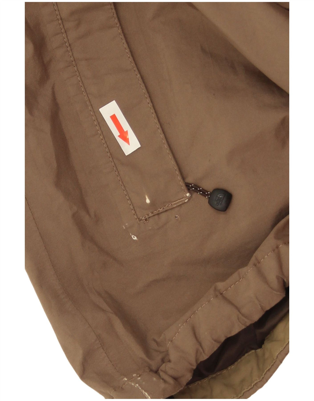The North Face Veste de pluie à capuche pour homme UK 40 Large Marron Polyester
