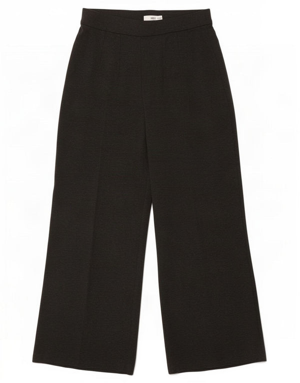 Marks & Spencer Pantalon décontracté à jambe large pour femme UK 12 Medium W28 L27 Gris