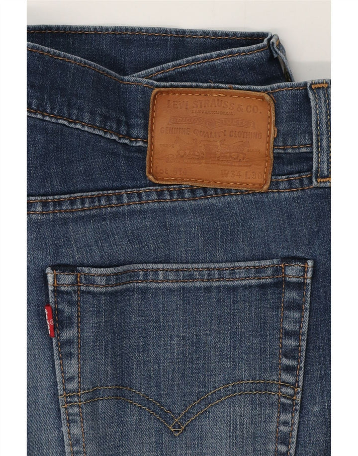 LEVI'S Jean Droit 514 Homme W34 L30 Bleu Coton