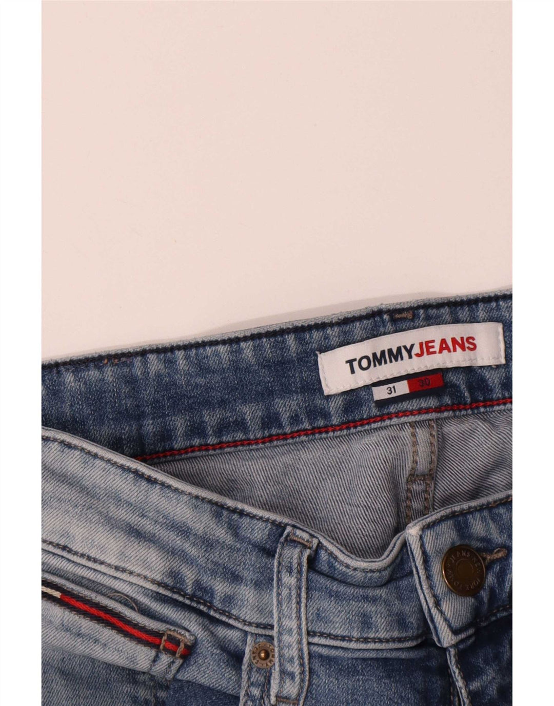 Tommy Hilfiger Jean Slim Homme W31 L27 Bleu Coton