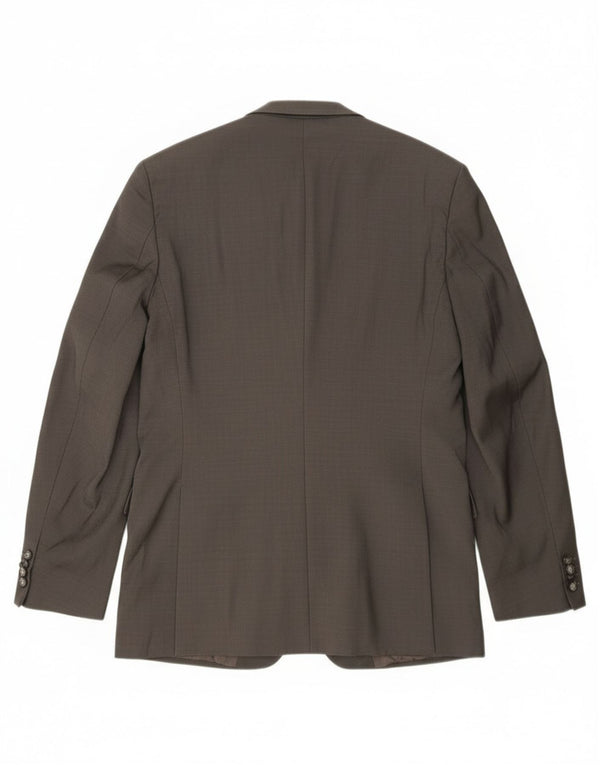 Hugo Boss Veste blazer longue à 2 boutons pour homme UK 42 XL Gris laine