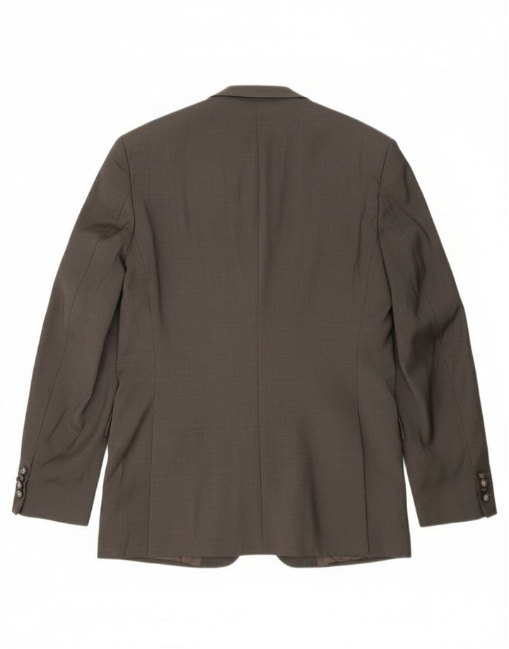 Hugo Boss Veste blazer longue à 2 boutons pour homme UK 42 XL Gris laine