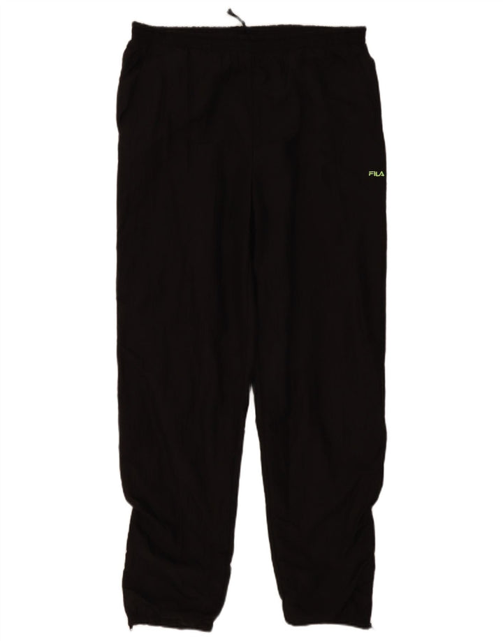 Fila Pantalon de survêtement pour femme Joggers US 10 Large Noir Polyamide