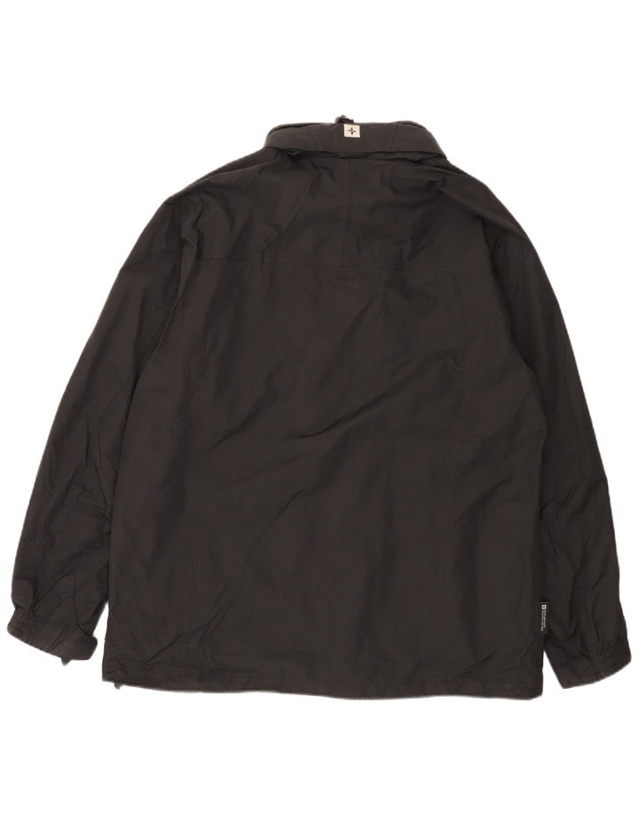 Mountain Warehouse Veste de pluie à capuche pour homme UK 38 Medium Noir Nylon