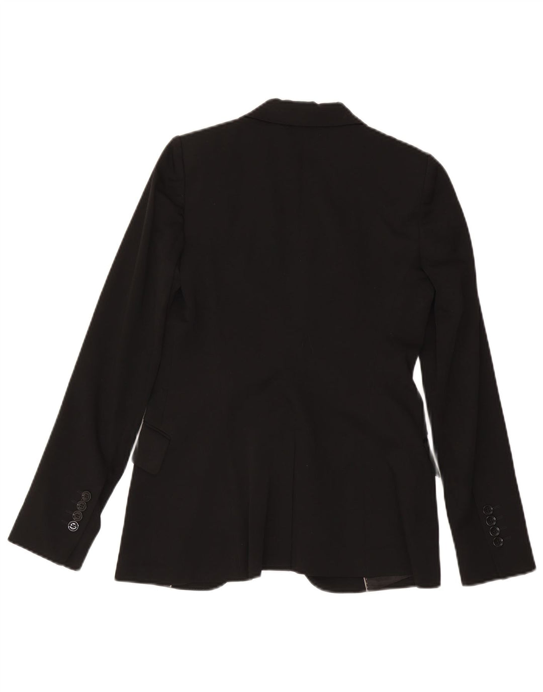 Massimo Dutti Veste Blazer 1 Bouton Femme EU 38 Petite Laine Noire