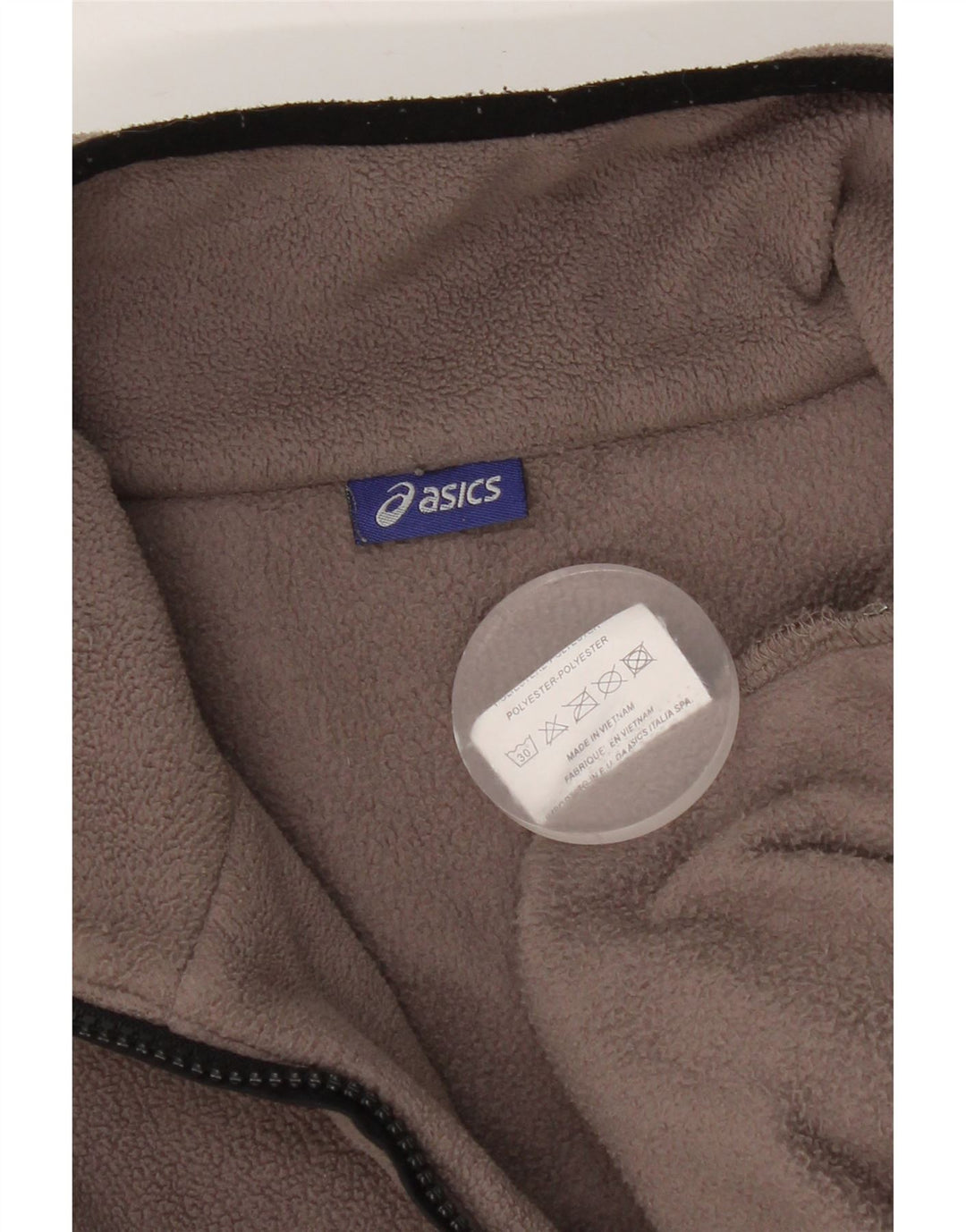 Asics Pull Polaire Homme Marron Moyen Polyester