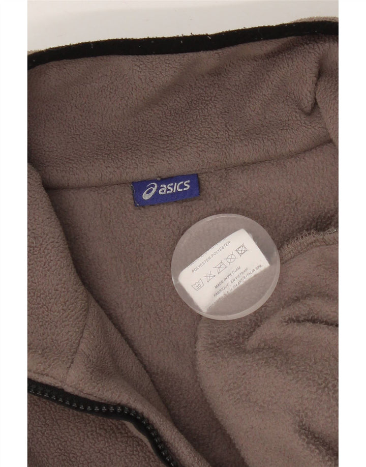Asics Pull Polaire Homme Marron Moyen Polyester
