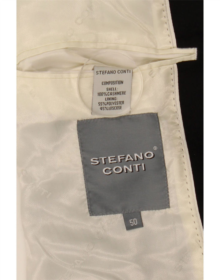 Stefano Conti Manteau Homme IT 50 Large Noir Cachemire