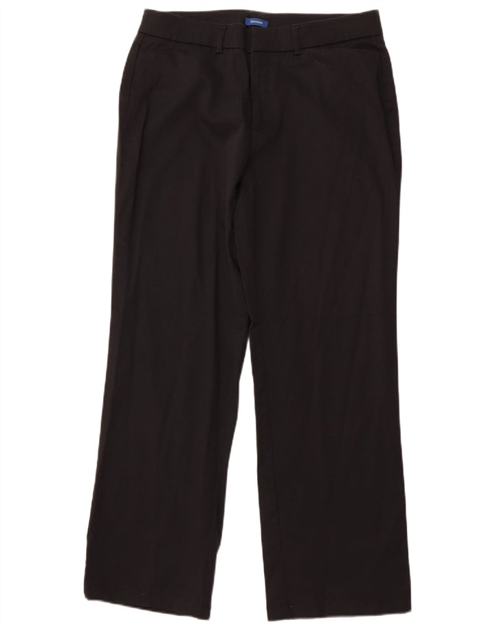DOCKERS Pantalon droit décontracté pour femme US 12 Large W32 L29 Coton noir