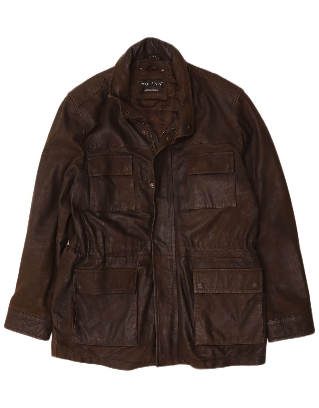 Morena Veste en cuir pour homme UK 42 XL Marron