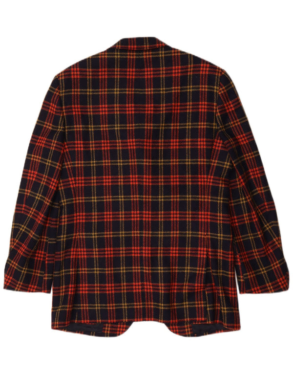 Sutor Mantellassi Veste blazer à 3 boutons pour homme IT 46 Petit carreaux bleu marine