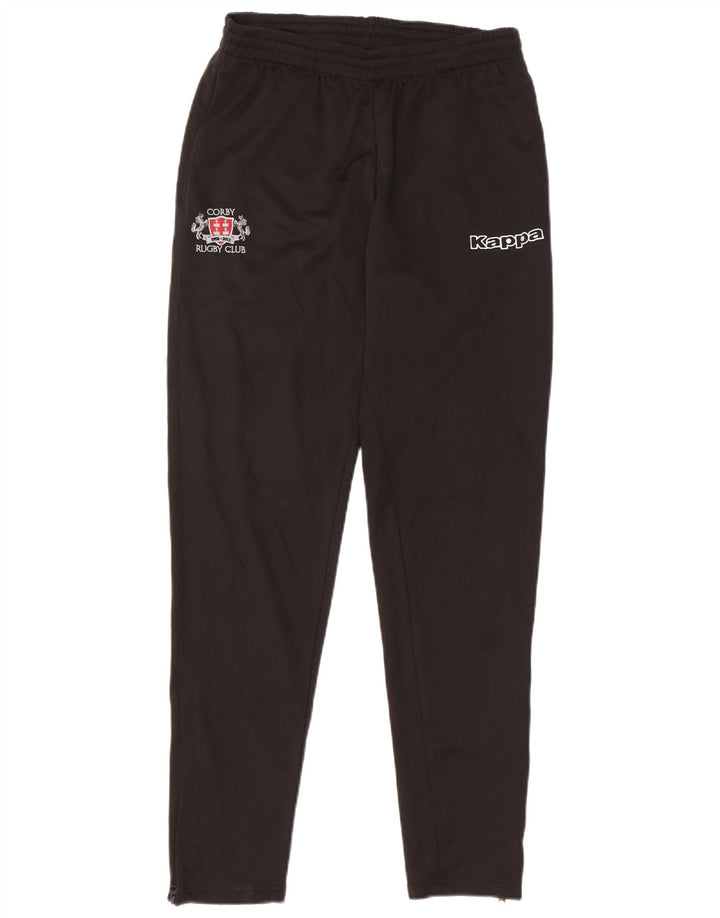 Kappa Pantalon de Survêtement Corby Rugby Club Homme Noir Moyen Polyester