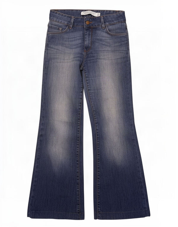 Zara Jean évasé pour femme EU 38 Small W28 L30 Bleu