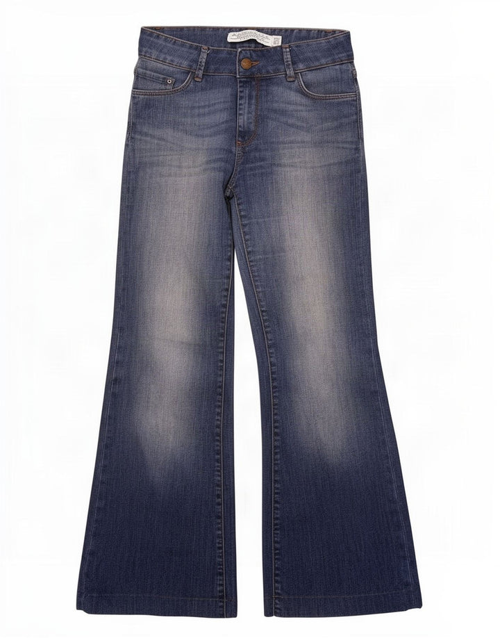 Zara Jean évasé pour femme EU 38 Small W28 L30 Bleu