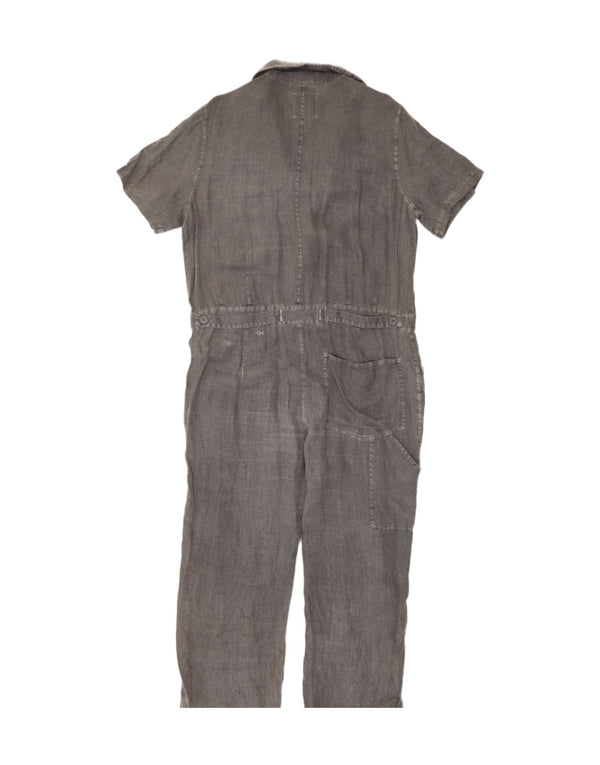 Zara Combinaison surdimensionnée pour femme UK 44 Lin gris moyen
