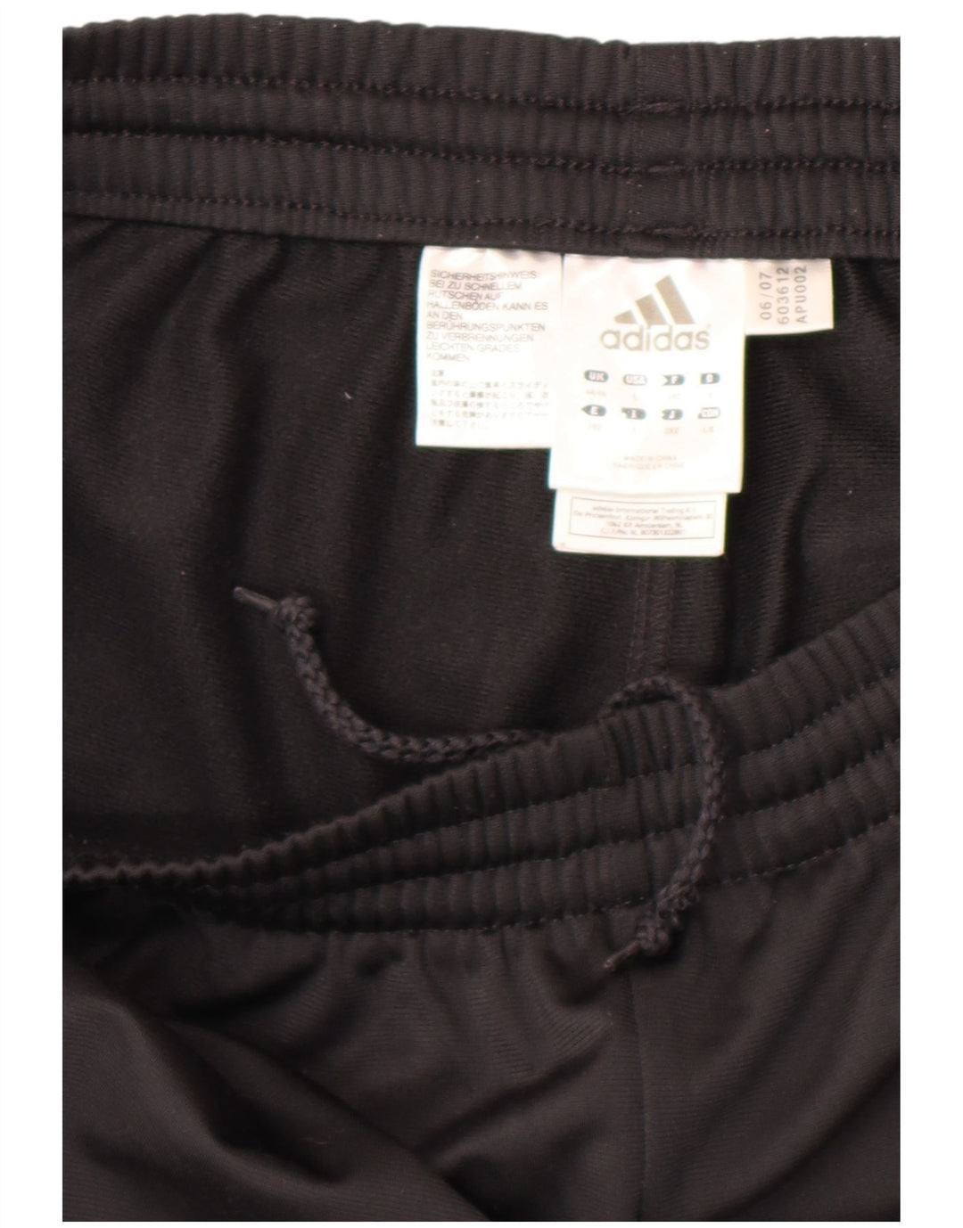 Adidas Pantalon de survêtement pour homme UK 44/46 Large Noir Polyester