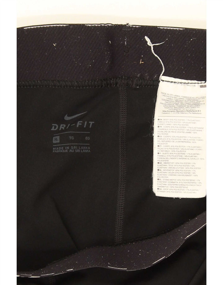 Nike Legging Capri Dri Fit Femme UK 18 XL Noir Polyester
