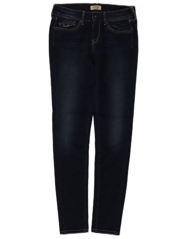 PEPE Jeans Femme Slim Regular Skinny W27 L30 Bleu Marine Coton